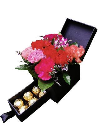 Mixed Carnation Special Love Box